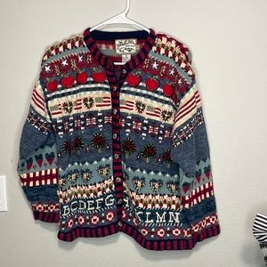 Heirloom Collectables-Button Down sweater vintage
